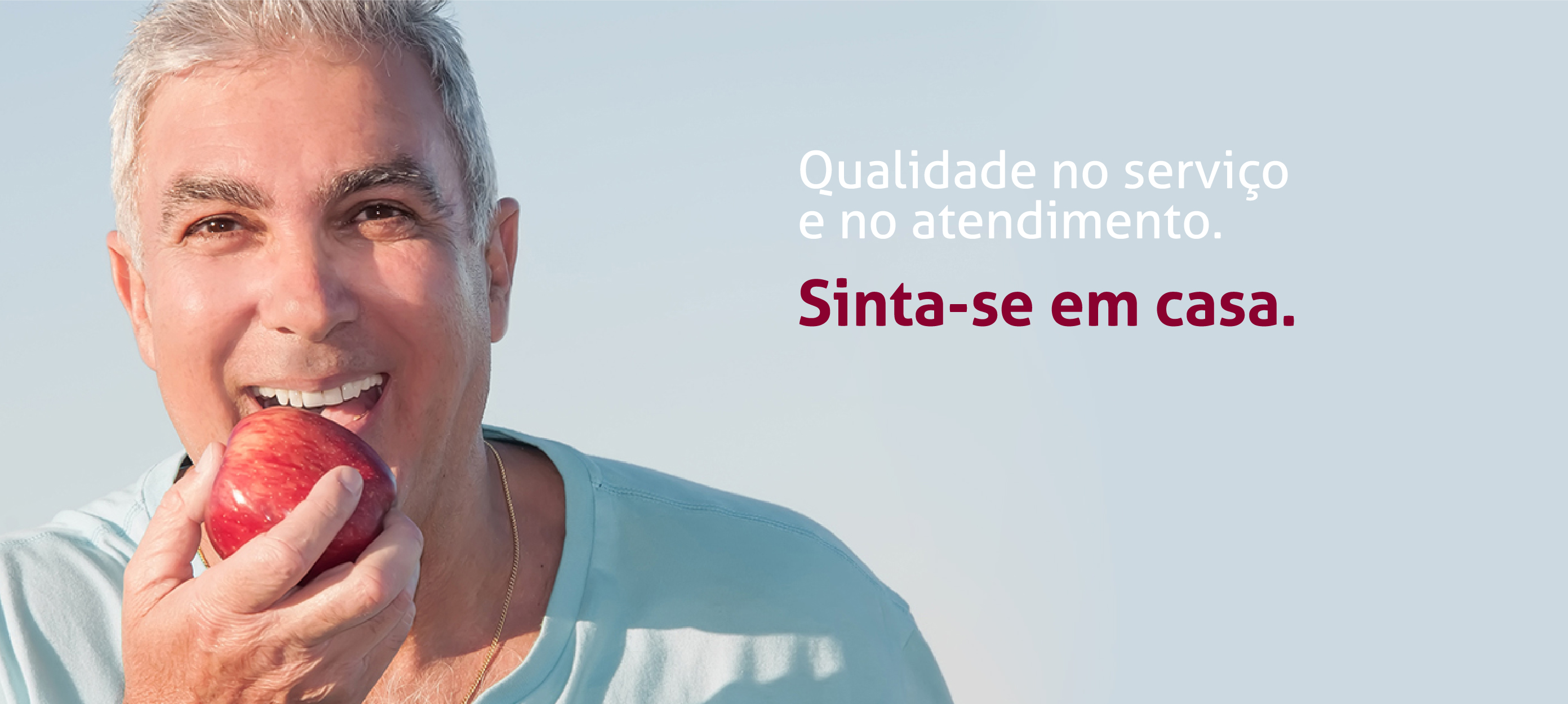 senhor com a maçã